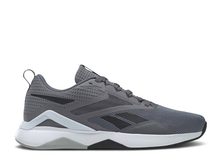 حذاء رياضي Reebok NANOFLEX TR 2.0 'PURE GRAY BLACK' باللون الرمادي