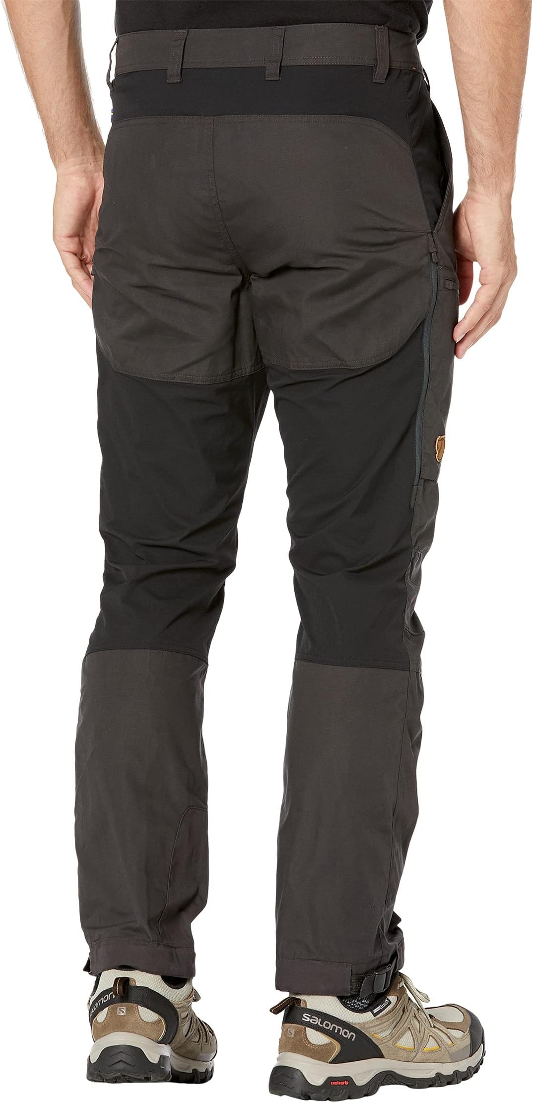 Abisko Lite Fjällräven trekking trousers, Dark Grey/Black