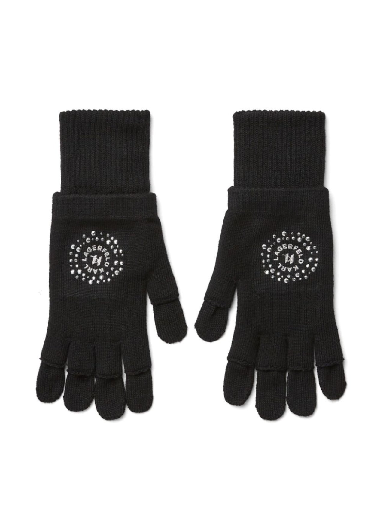 Karl Lagerfeld Kids Logo Gloves Black