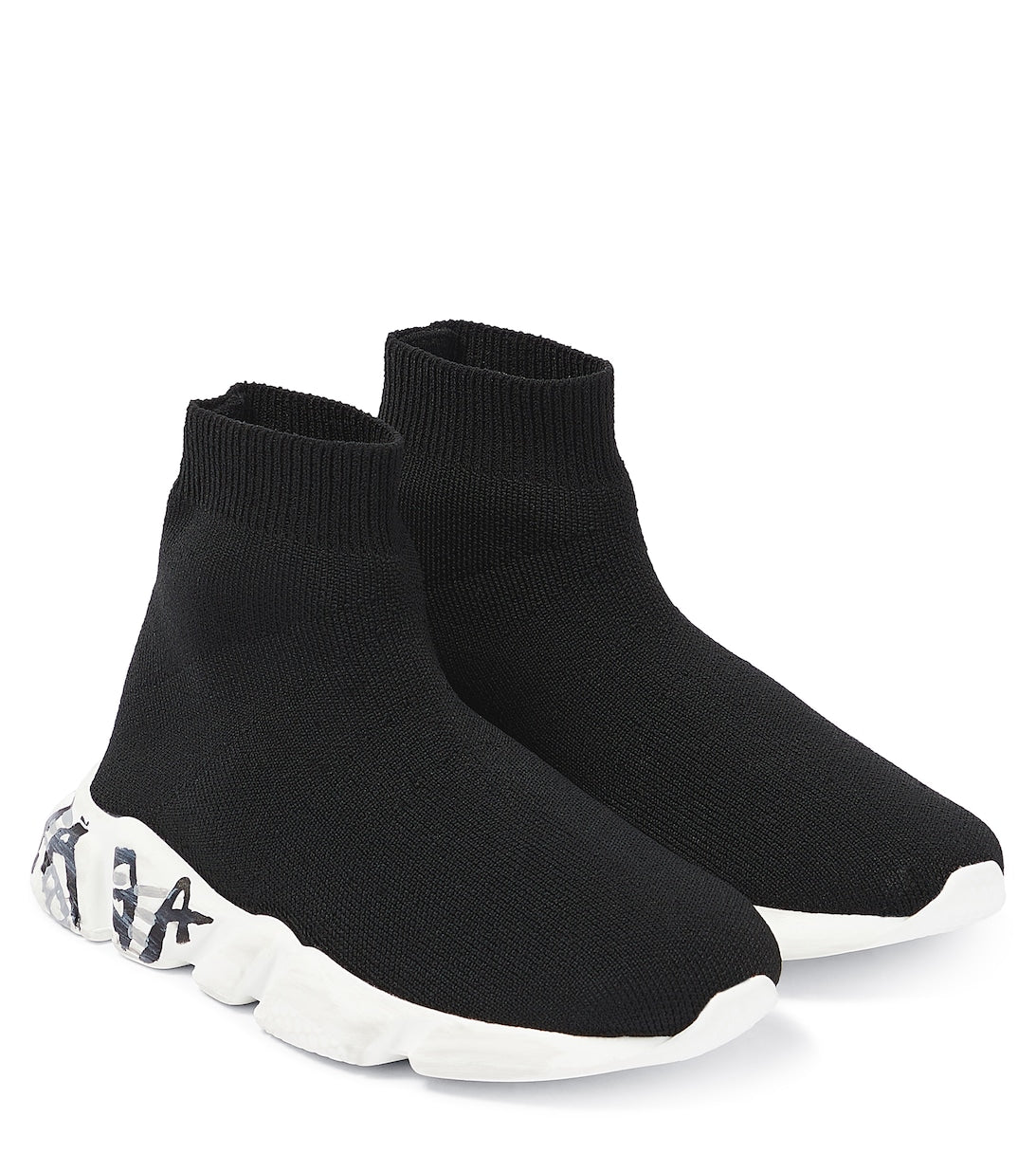 Speed Sock Balenciaga Kids Sneakers, black