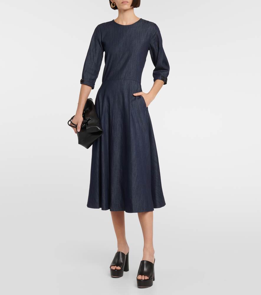 Denim midi dress Valery 'S MAX MARA, blue