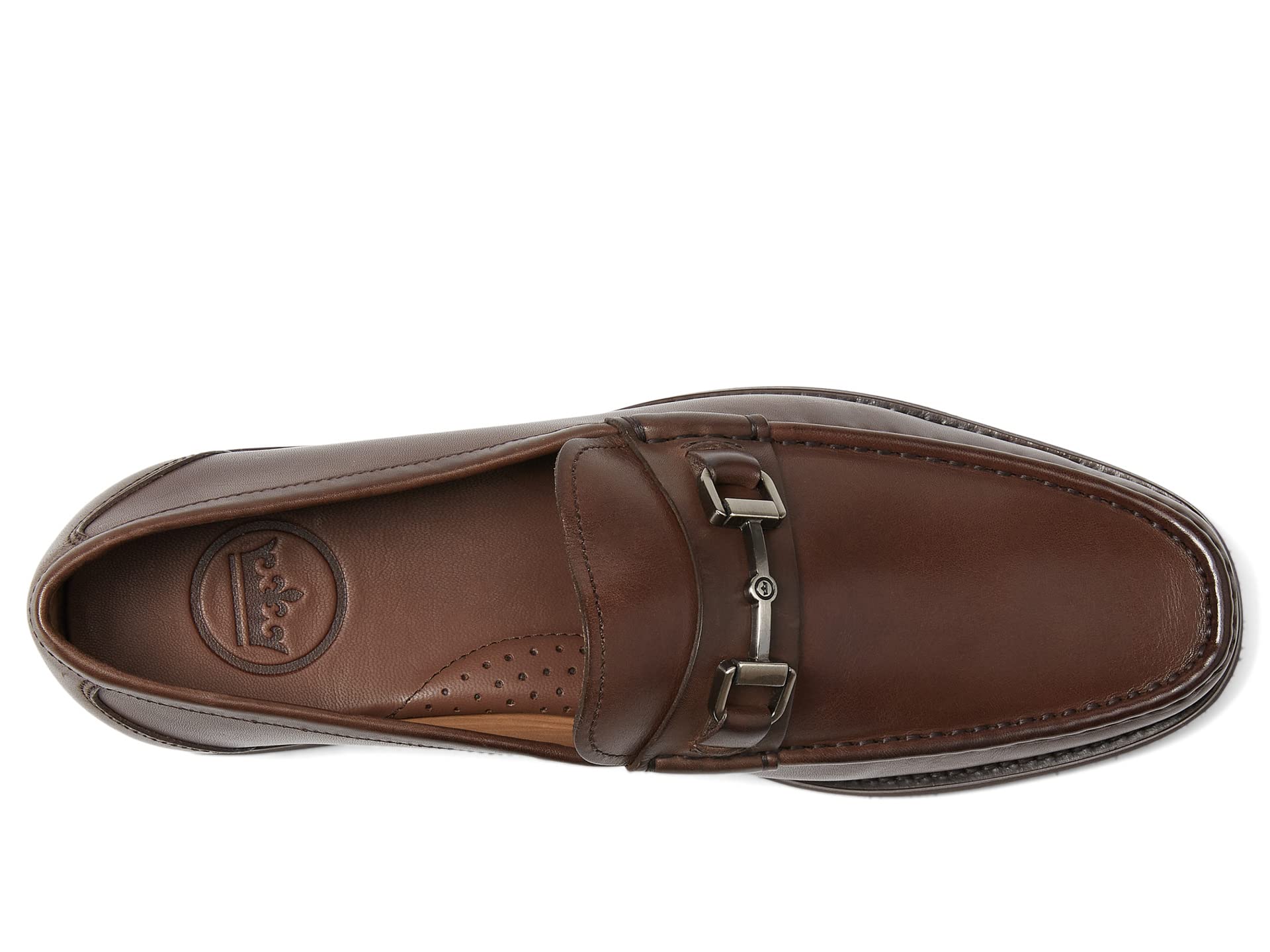 Peter Millar Crown Leather Bit Loafer, brown