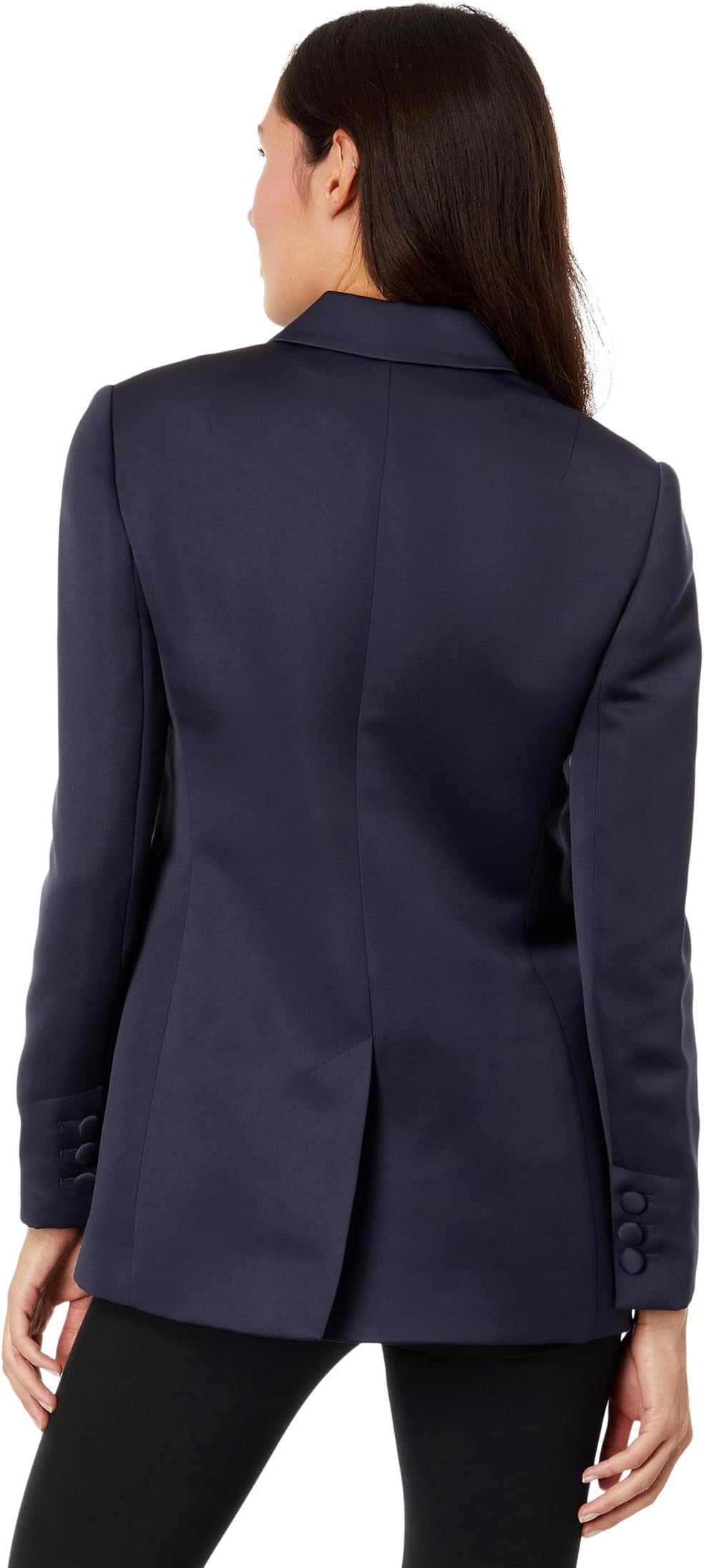 Seraph Ted Baker Satin Double Breasted Boyfriend Jacket, Blue