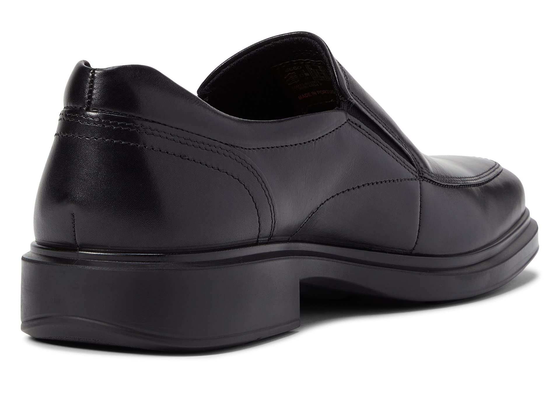 حذاء ECCO Helsinki 2.0 Apron Toe Slip-On Loafers باللون الأسود