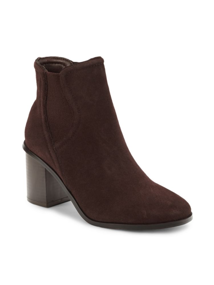 Splendid Block Heel Marika Suede Ankle Boots, Chocolate