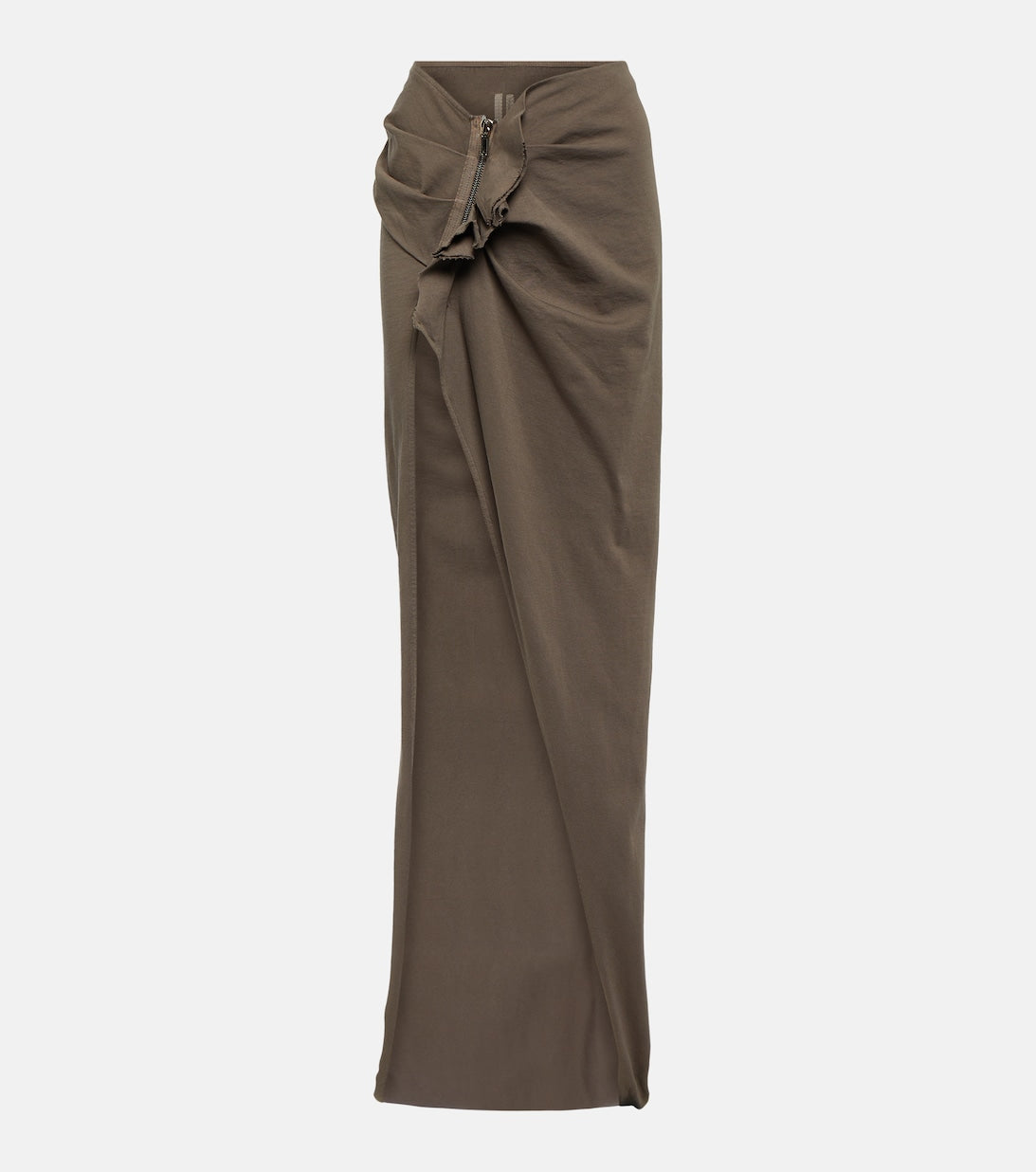 Cotton maxi skirt DRKSHDW RICK OWENS, brown