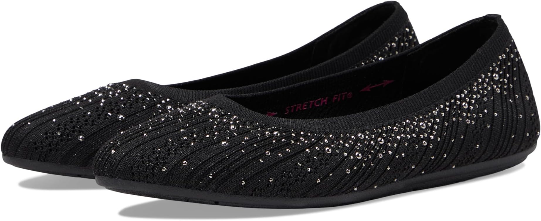 Cleo 2.0 Ballet Flats - Glitzy Daze SKECHERS, Black Sparkle