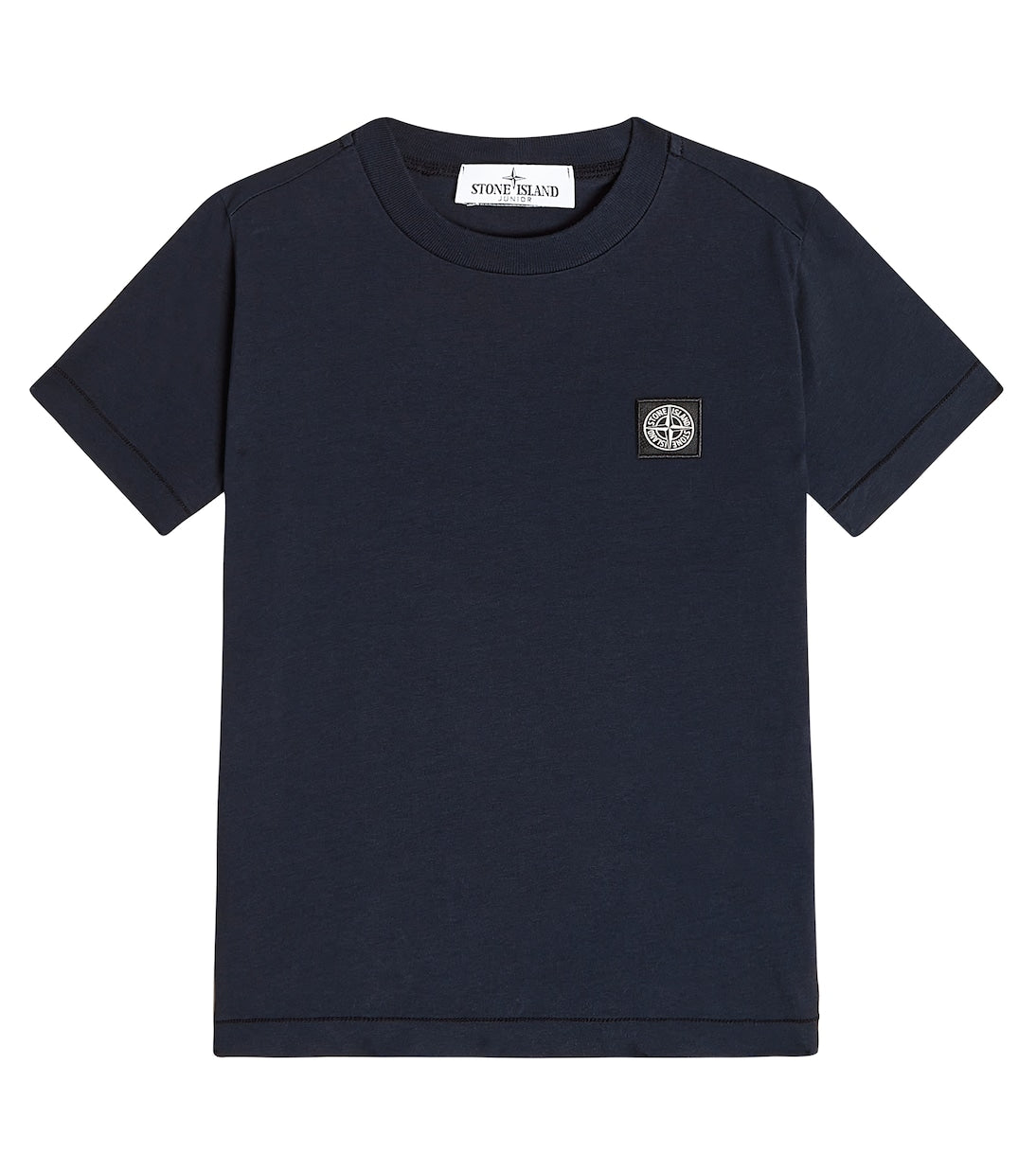 Stone Island Junior cotton jersey compass T-shirt, blue