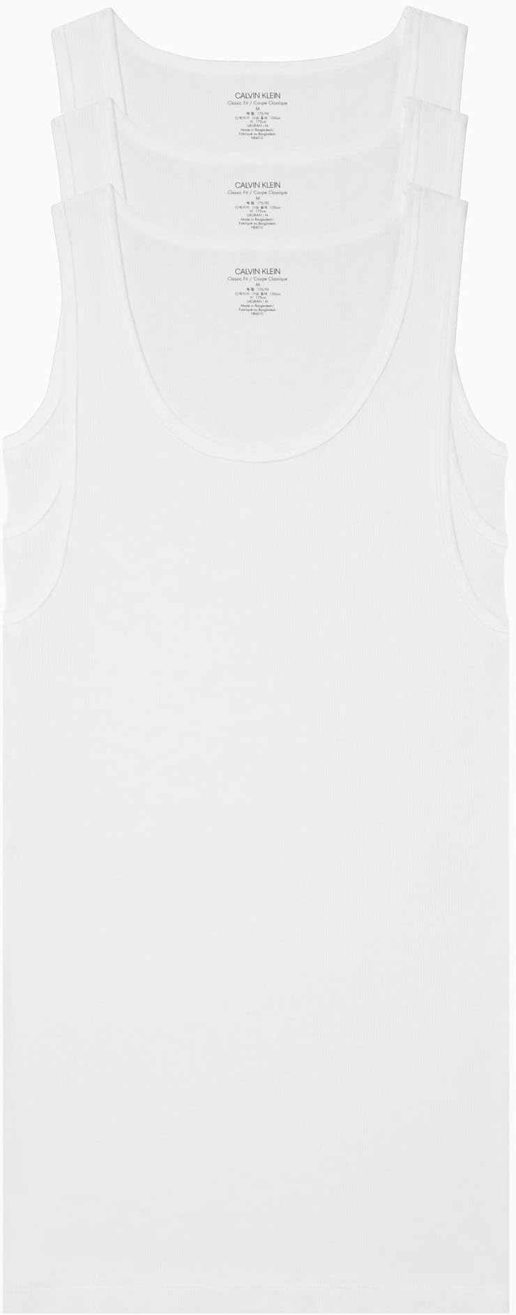 Calvin Klein Underwear Cotton Classics Multipack Pack Tank, white