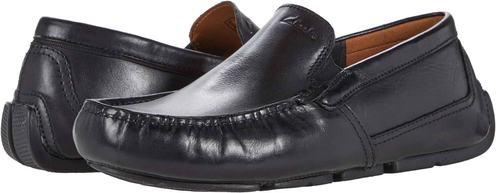 Markman Plain Clarks loafers, black leather