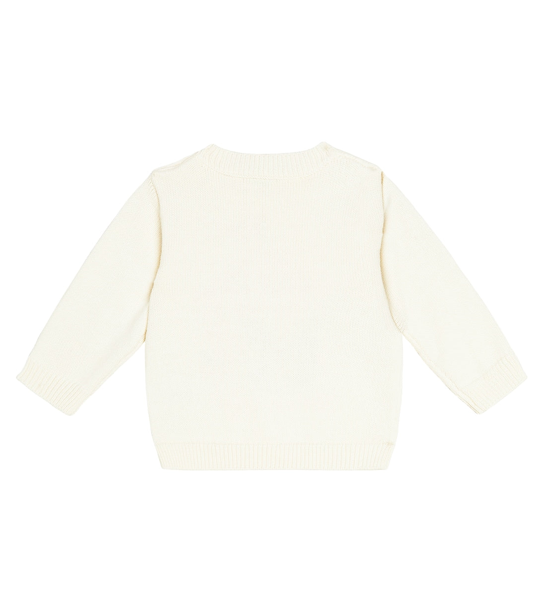 Bonpoint cotton and cashmere baby almire sweater, white