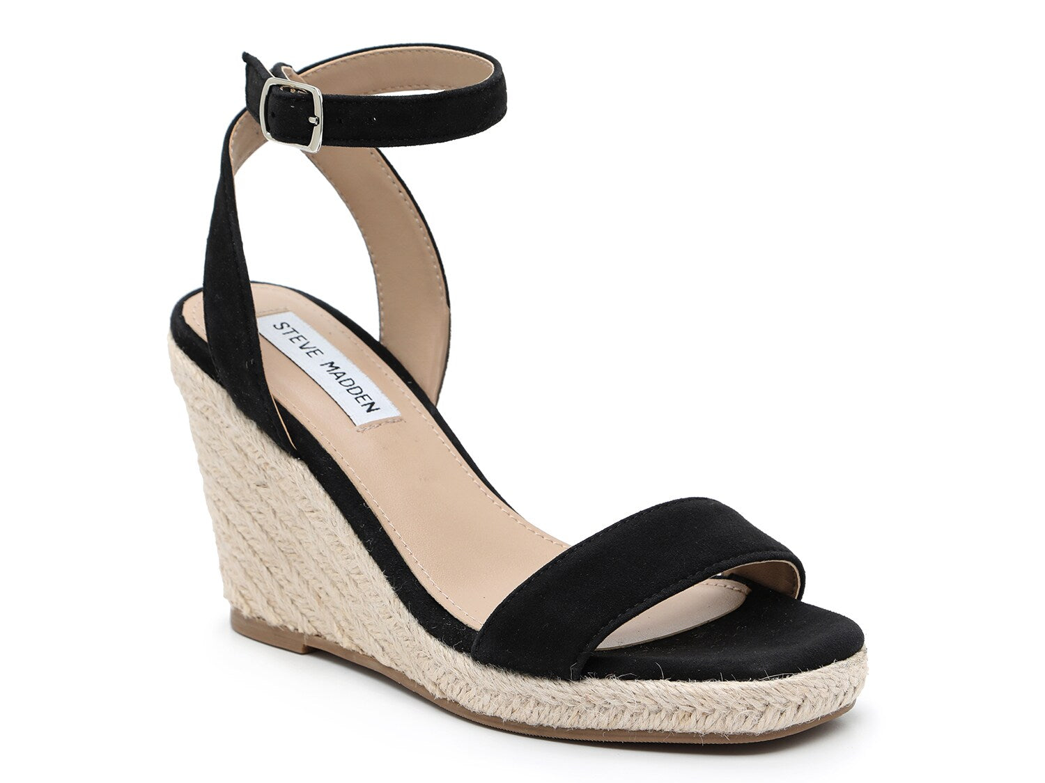 Steve Madden Parra Wedge Espadrilles, Black