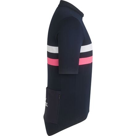 Brevet Jersey men's Rapha, color Dark Navy/High-Vis Pink/White