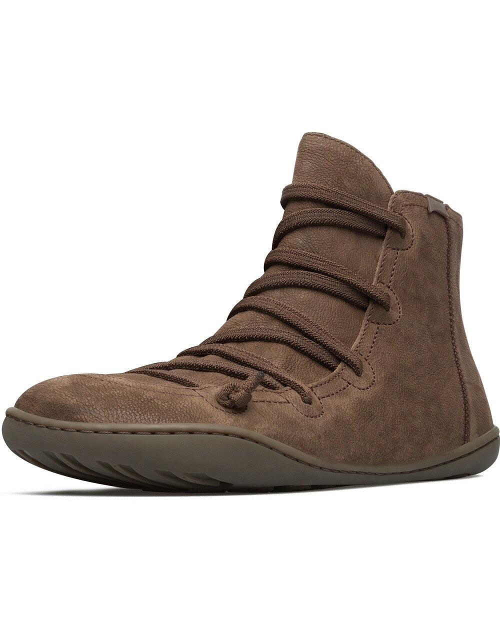 Camper lace-up ankle boots, brown