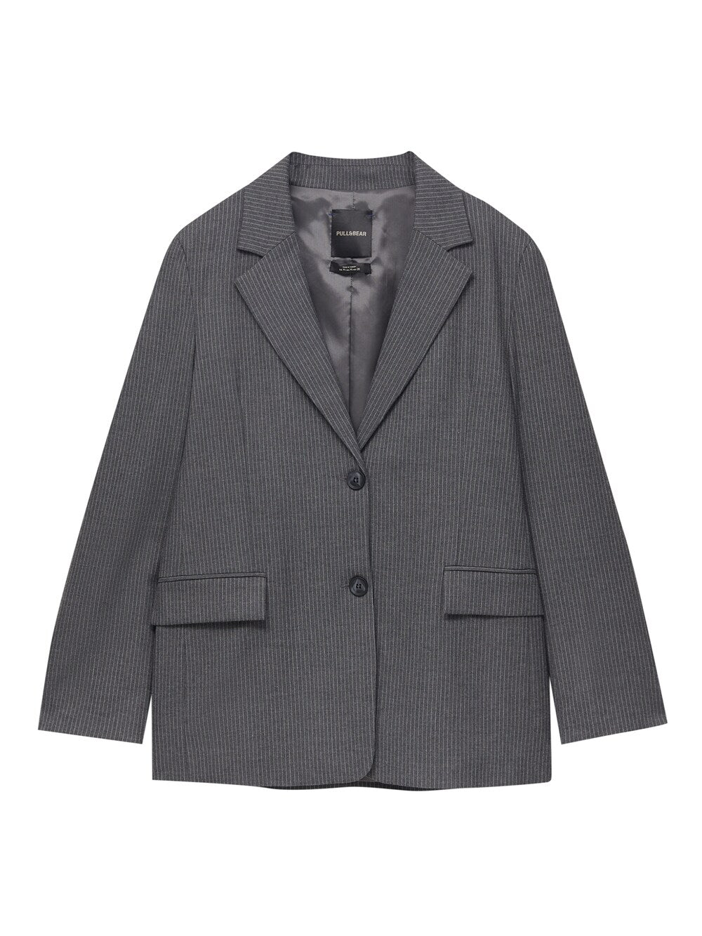 Pull&Bear blazer, gray/mottled gray