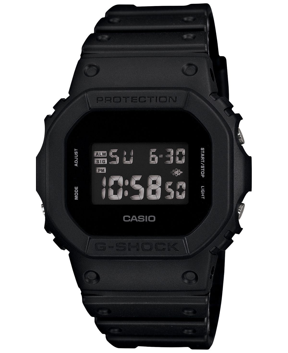 Men's Digital Watch with Black Resin Strap, 43x43mm G-Shock