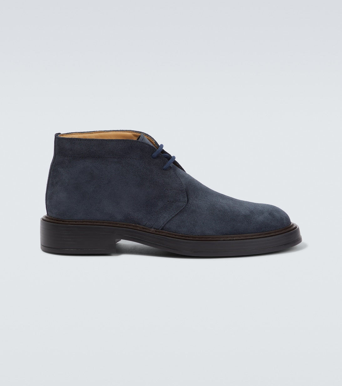 Tod's ultra-light suede desert boots, blue