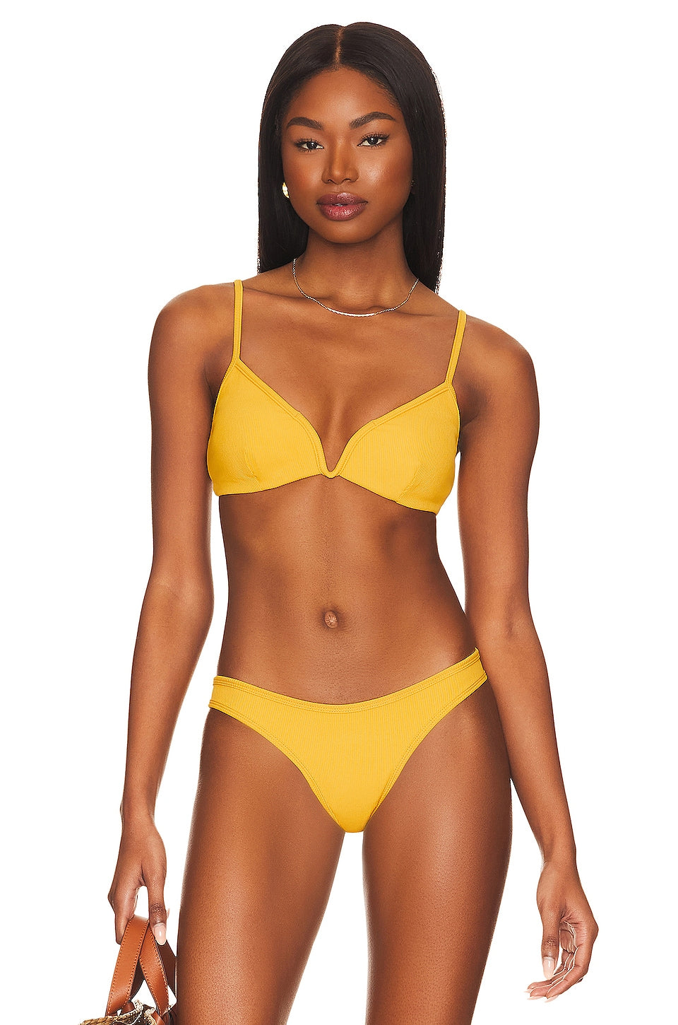 L*SPACE Helena bikini top, Sunshine Gold