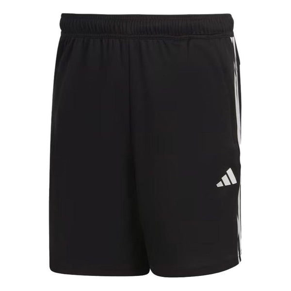 شورت تدريب adidas TRAIN ESSENTIALS PIQU 3-STRIPES "أسود وأبيض"، أسود