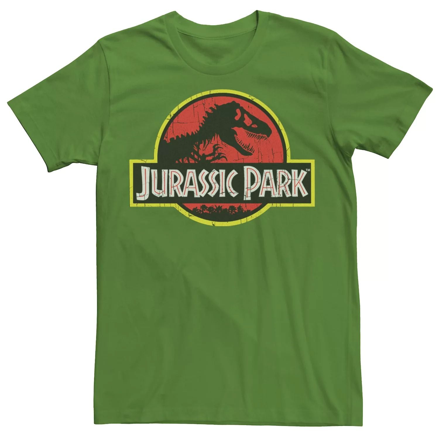 Men's Classic T-Shirt with Original Jurassic Park Logo Licensed Character