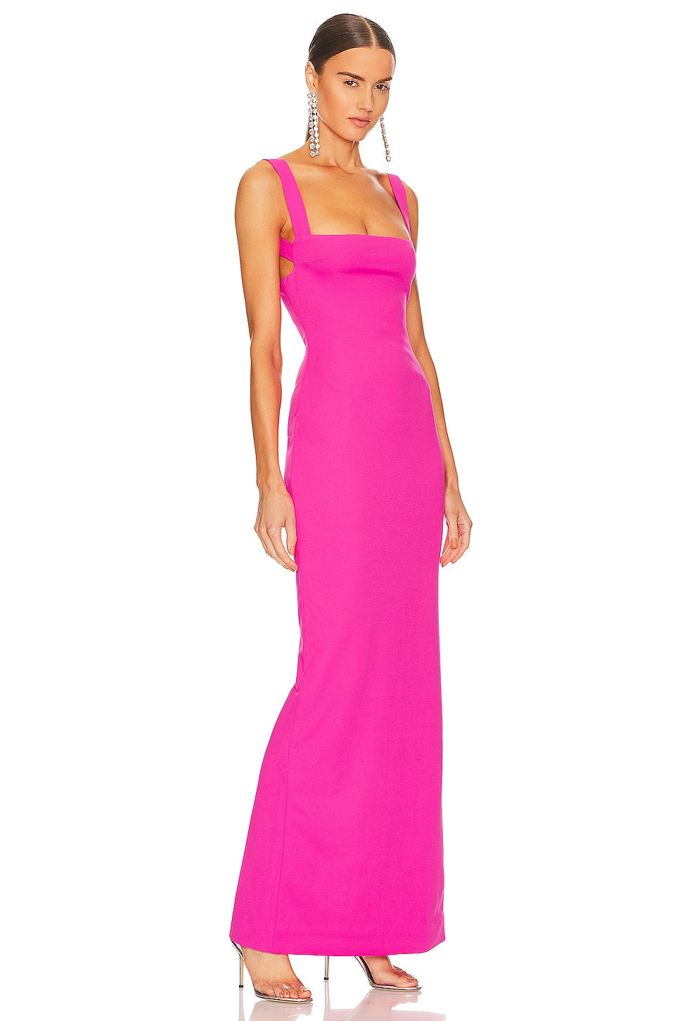 SOLACE London Joni maxi dress, Magenta