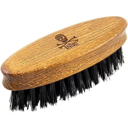 Vegan Travel Beard and Mustache Brush for Men with Engraved Beechwood Handle and Cruelty-Free Synthetic Bristles The Bluebeards Revenge