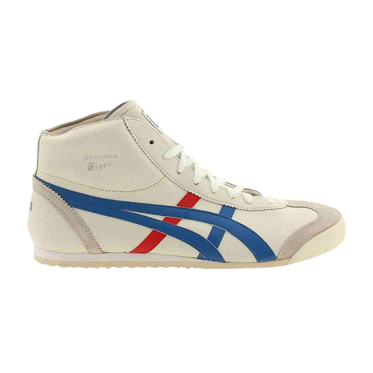 حذاء رياضي Onitsuka Tiger Mexico Mid Runner باللون الأبيض والأزرق والأحمر