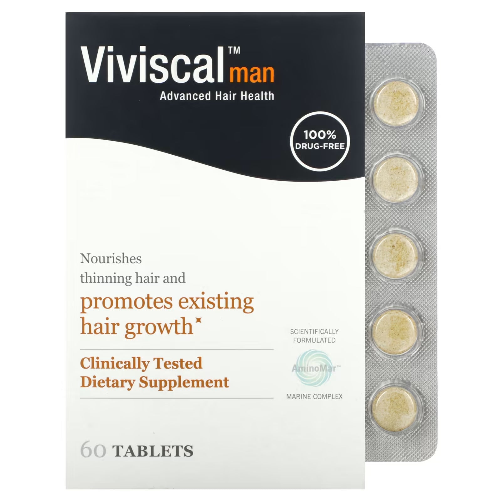 Viviscal Dietary Supplement Improved Hair Health for Men