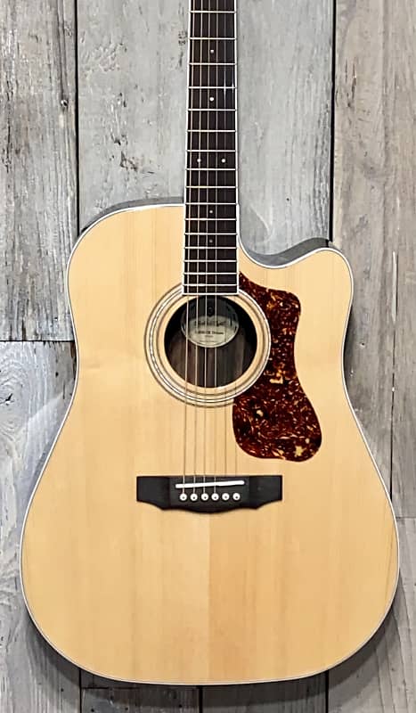 Acoustic Guitar Guild Westerly Collection D-260CE Deluxe Sitka Spruce/Ebony Dreadnought Cutaway, Support Small Biz