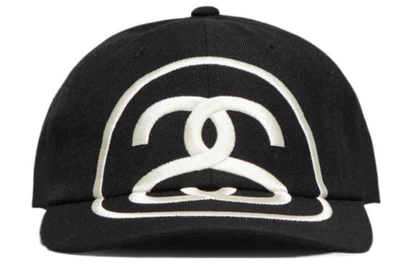 قبعة Stussy Big Link Low Pro Strapback باللون الأسود، باللون الأسود