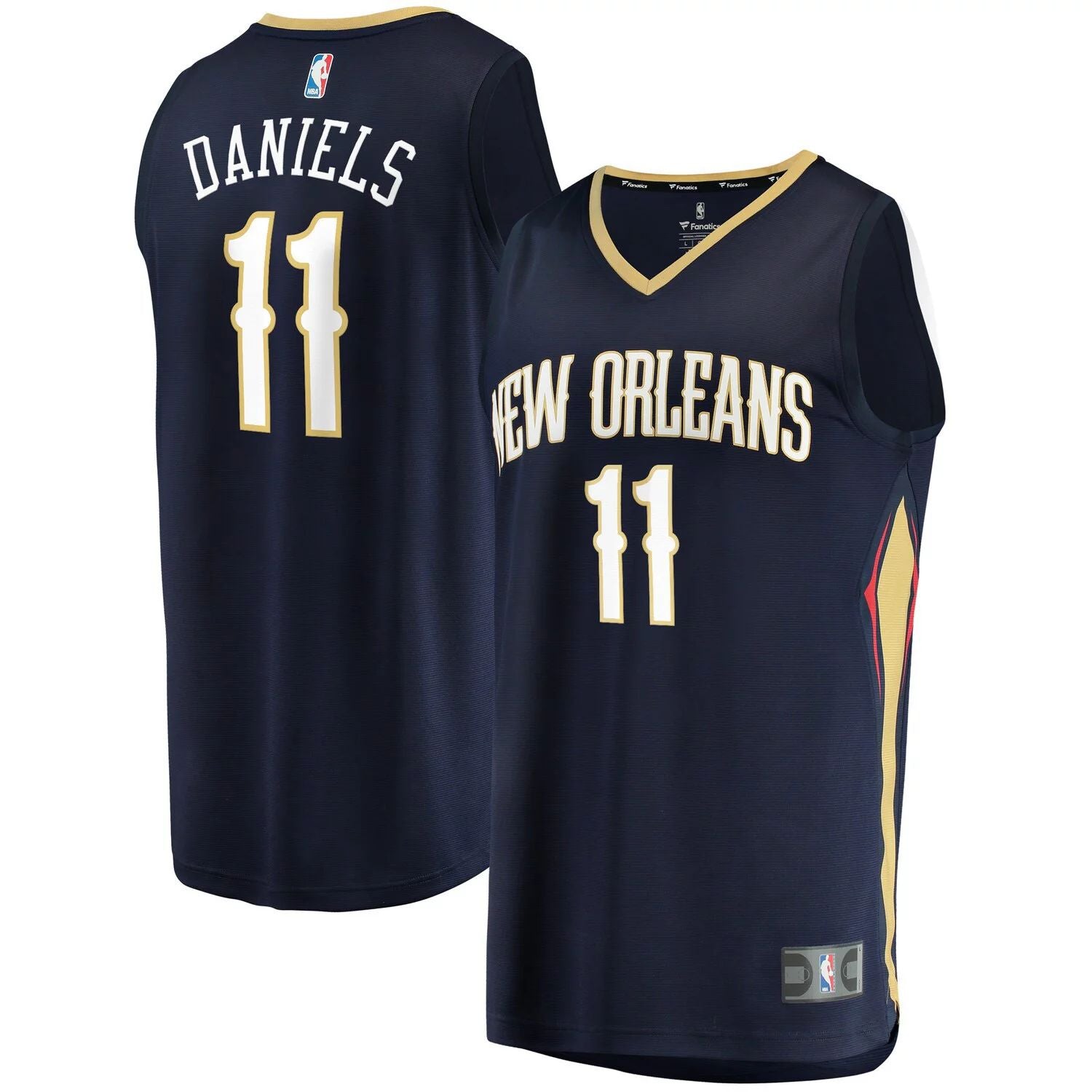 قميص Dyson Daniels Navy New Orleans Pelicans 2022 First Round NBA Draft Pick Fast Break Replica من Youth Fanatics - Icon Edition Fanatics