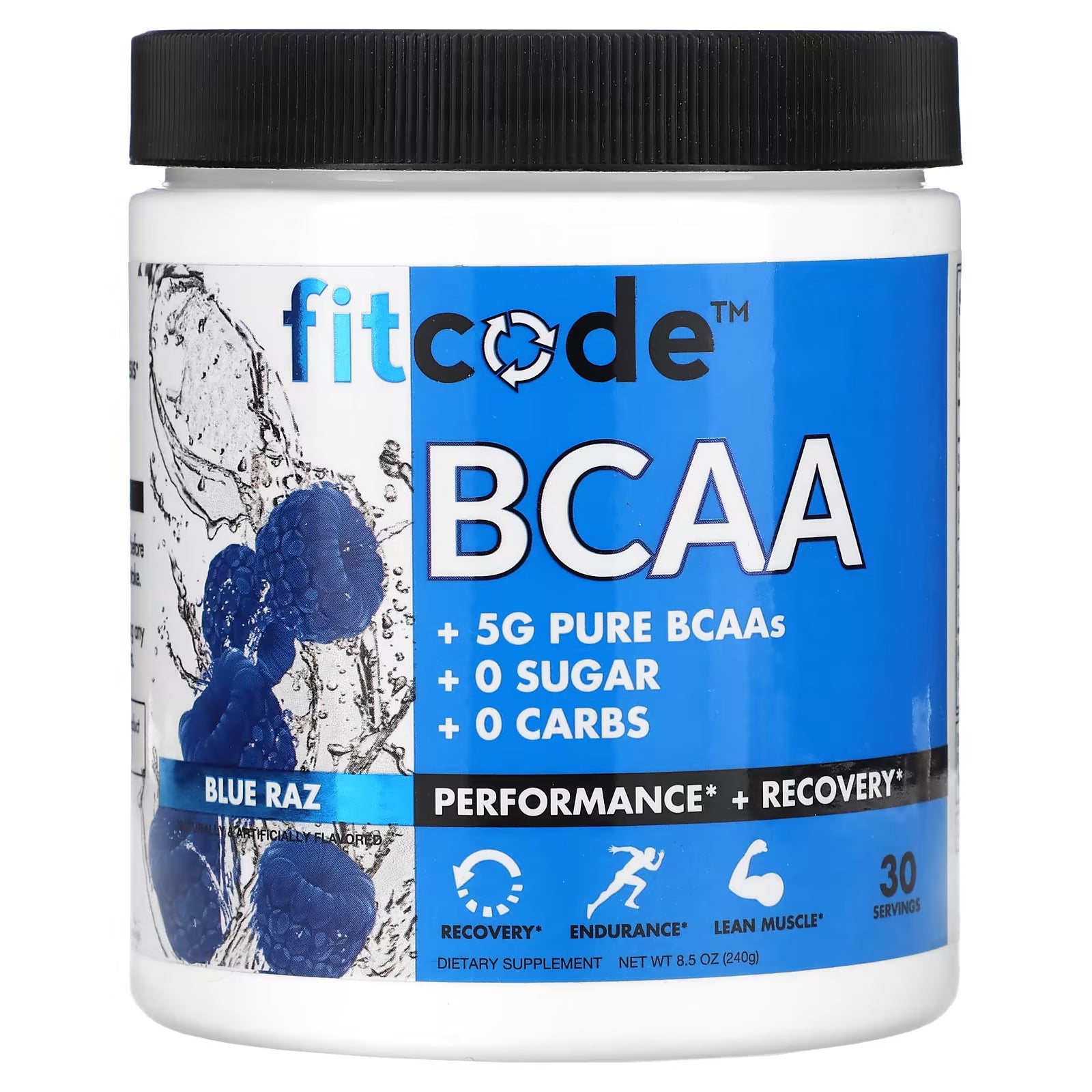 المكمل الغذائي FITCODE BCAA Blue Raz