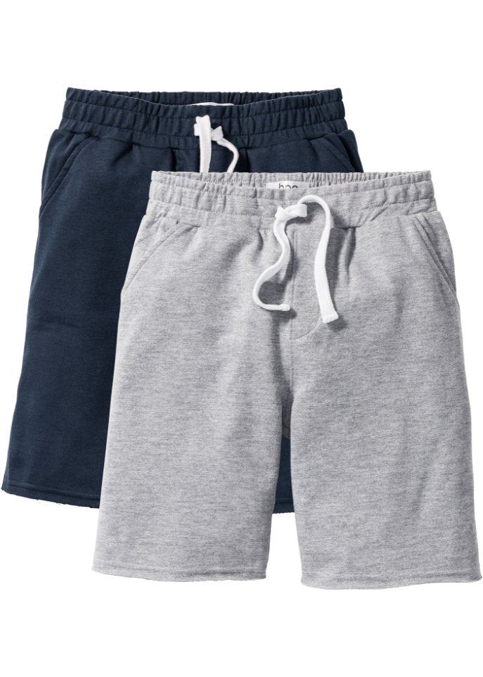 Sports shorts for boys (2 pcs) Bpc Bonprix Collection, gray