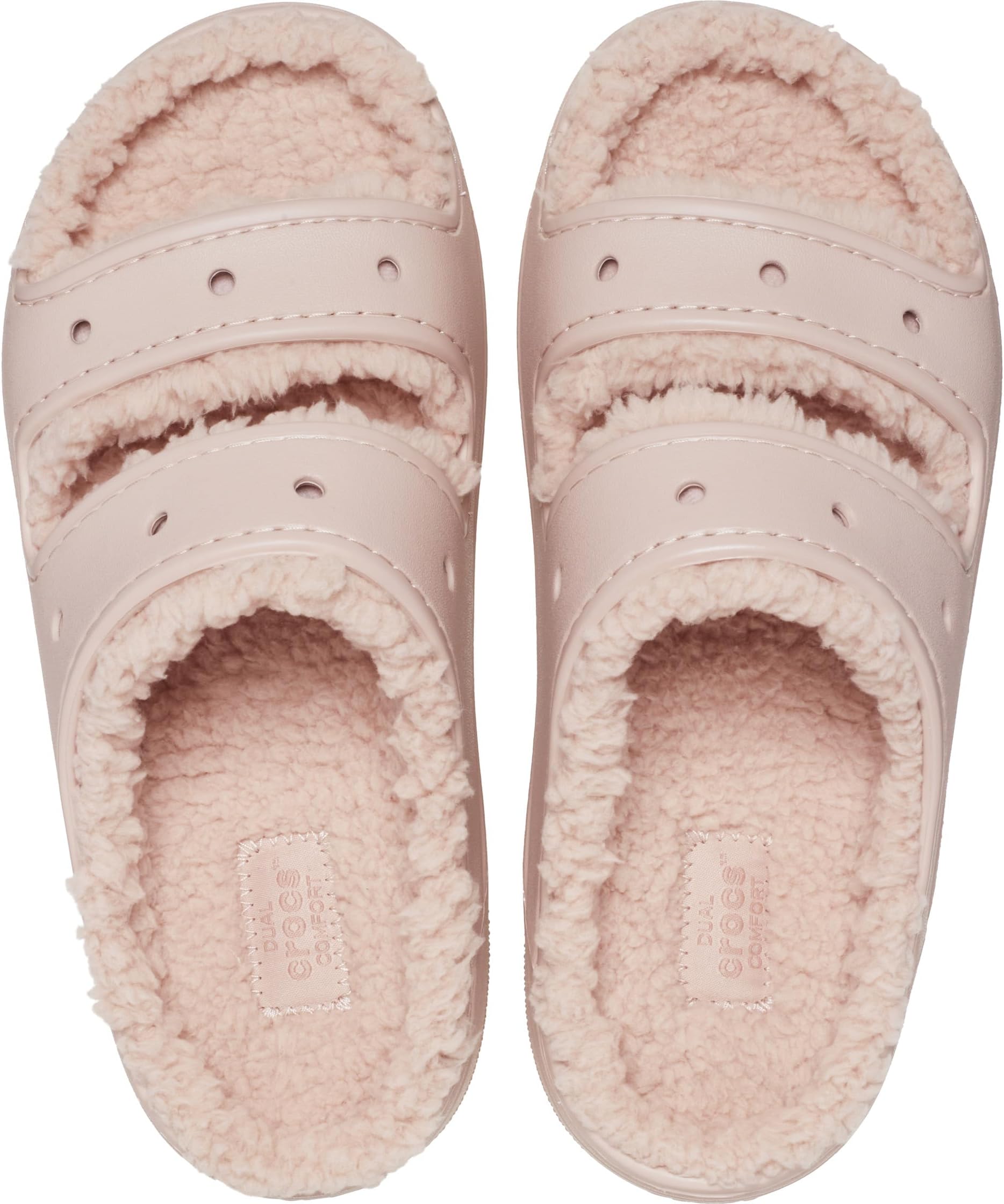 Classic Cozzzy Sandal Crocs Flat Sandal in Pink Clay