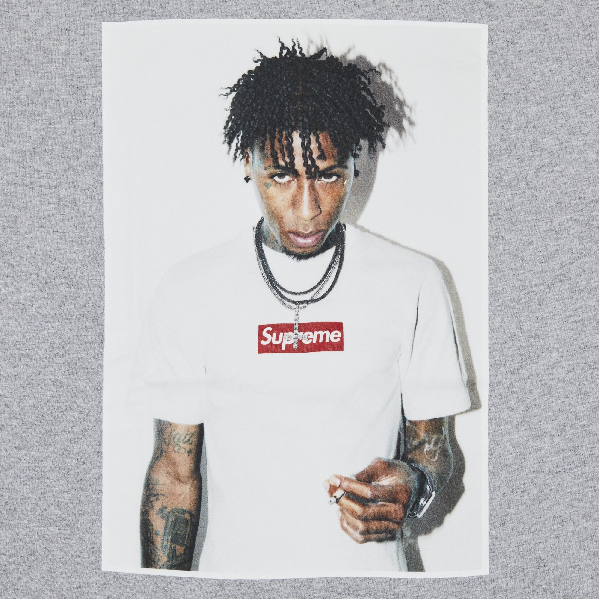 تي شيرت Supreme NBA Youngboy Heather Grey