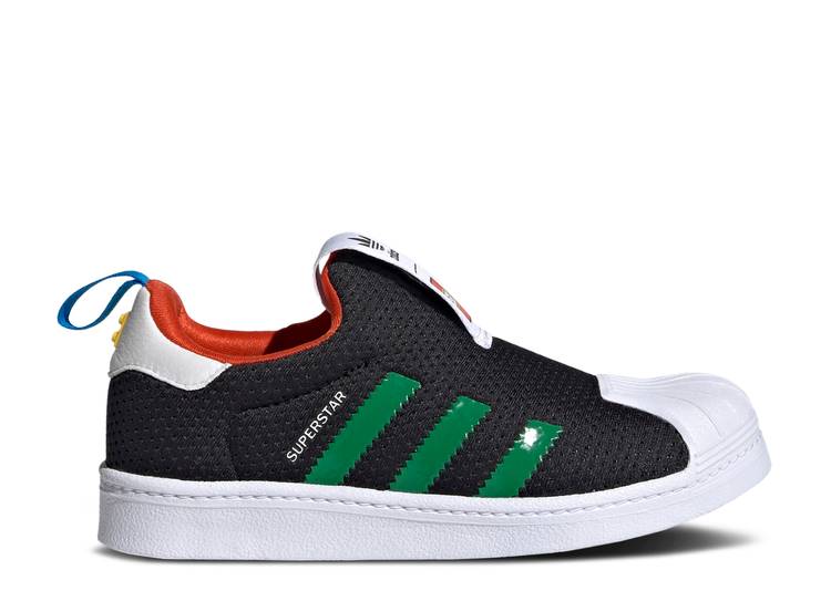 Adidas LEGO X SUPERSTAR 360 J 'BLACK GREEN' sneakers, black