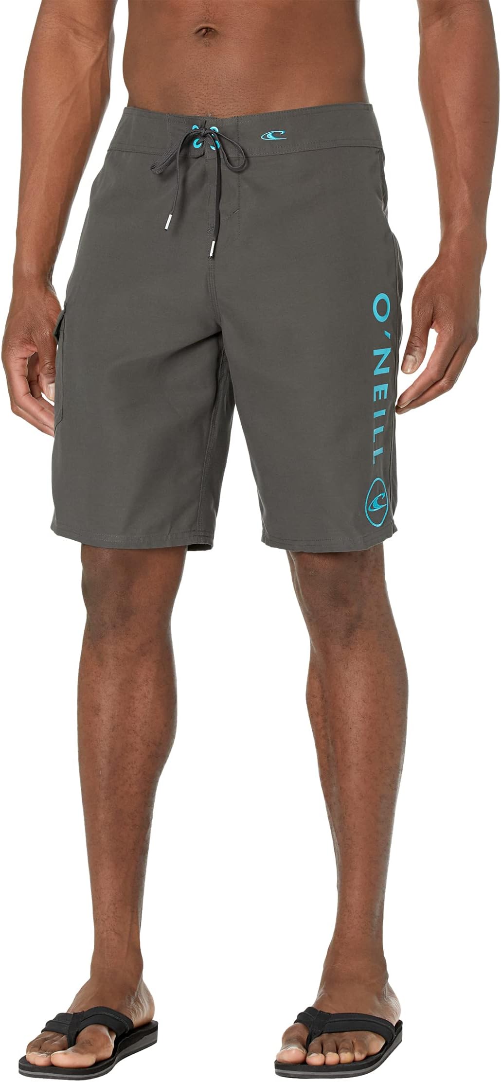 Santa Cruz Solid 2.0 O'Neill Board Shorts in Dark Charcoal