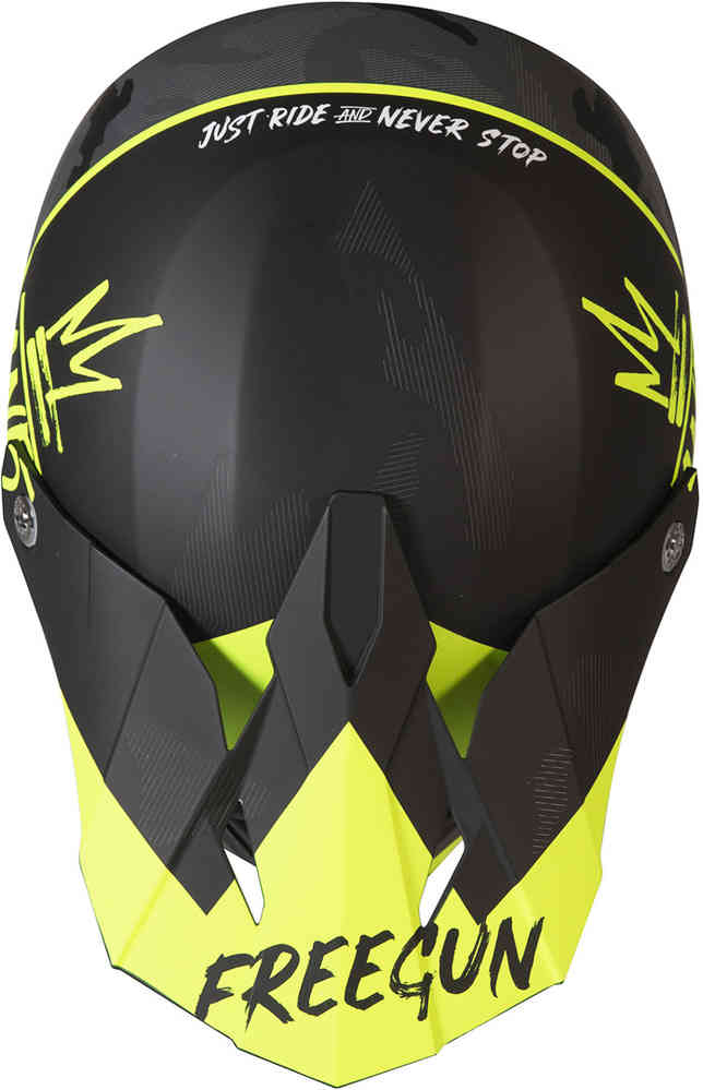 XP4 Freegun Camouflage Motocross Helmet, Fluorescent Yellow