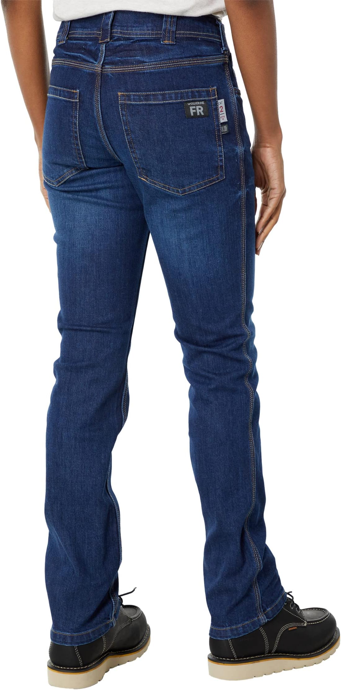 FR (Flame Resistant) Stretch Jeans Wolverine, Dark Rinse Denim