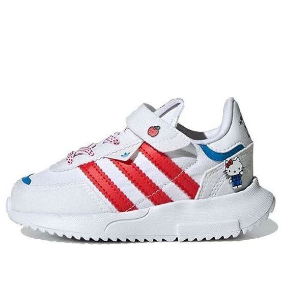 حذاء رياضي (TD) adidas Hello Kitty Retropy F2، باللون الأبيض