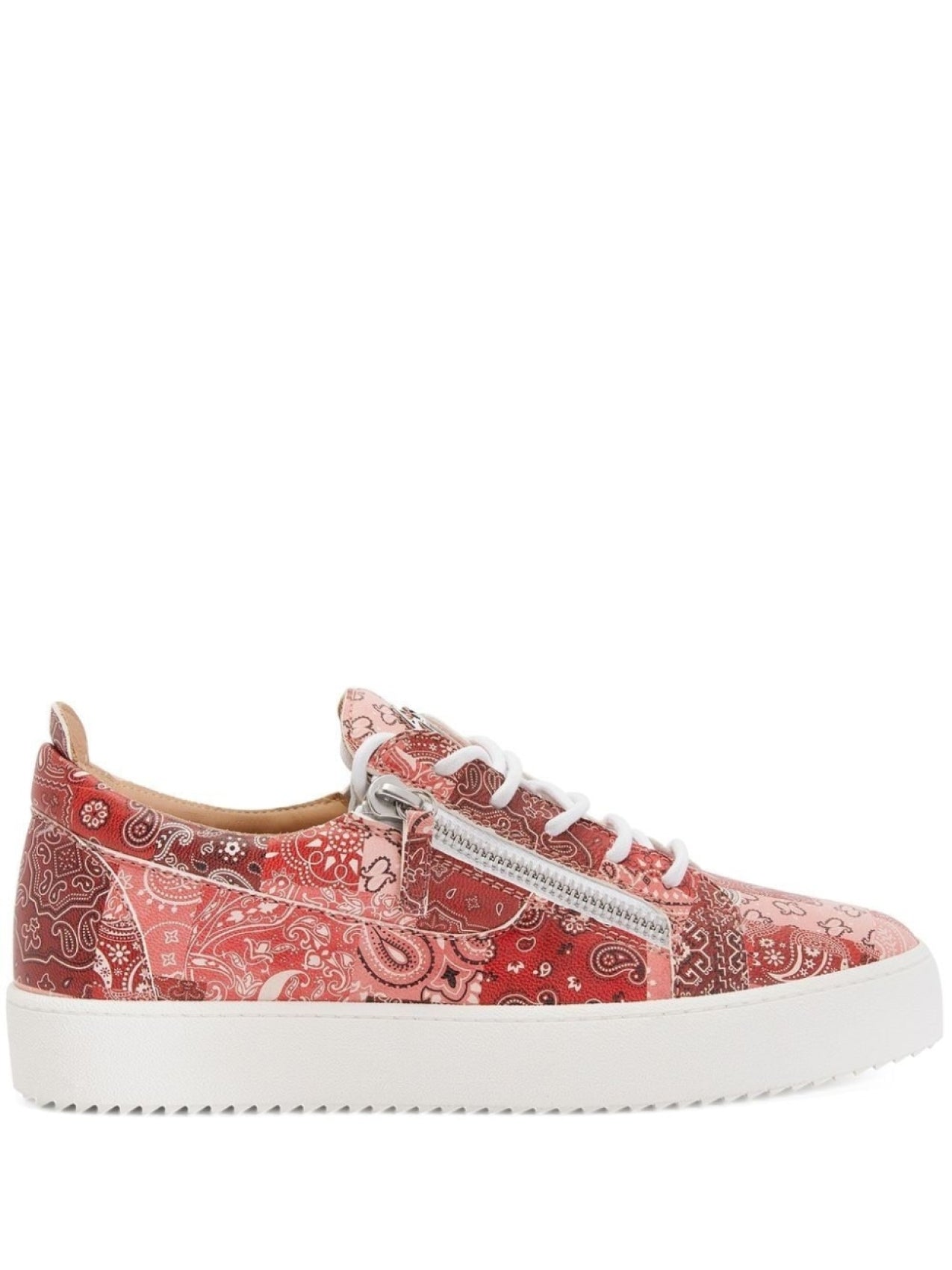 Giuseppe Zanotti Printed Sneakers, Red