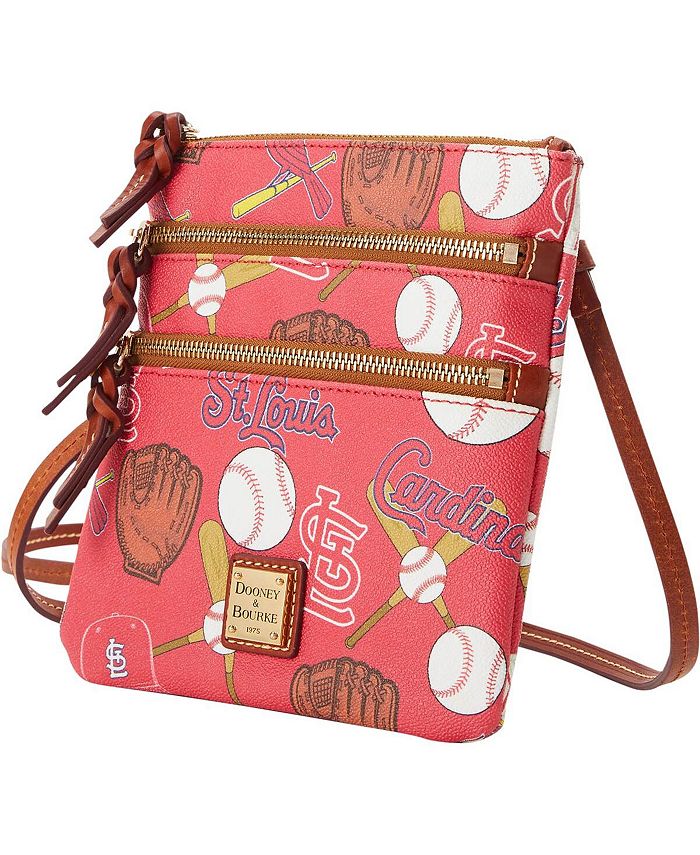 Women's shoulder bag St. Louis Cardinals Game Day Dooney & Bourke Triple Zip Red