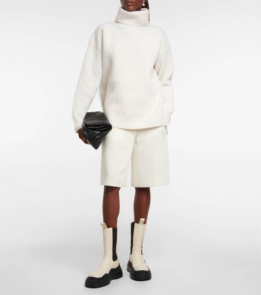 JOSEPH wool turtleneck sweater, white