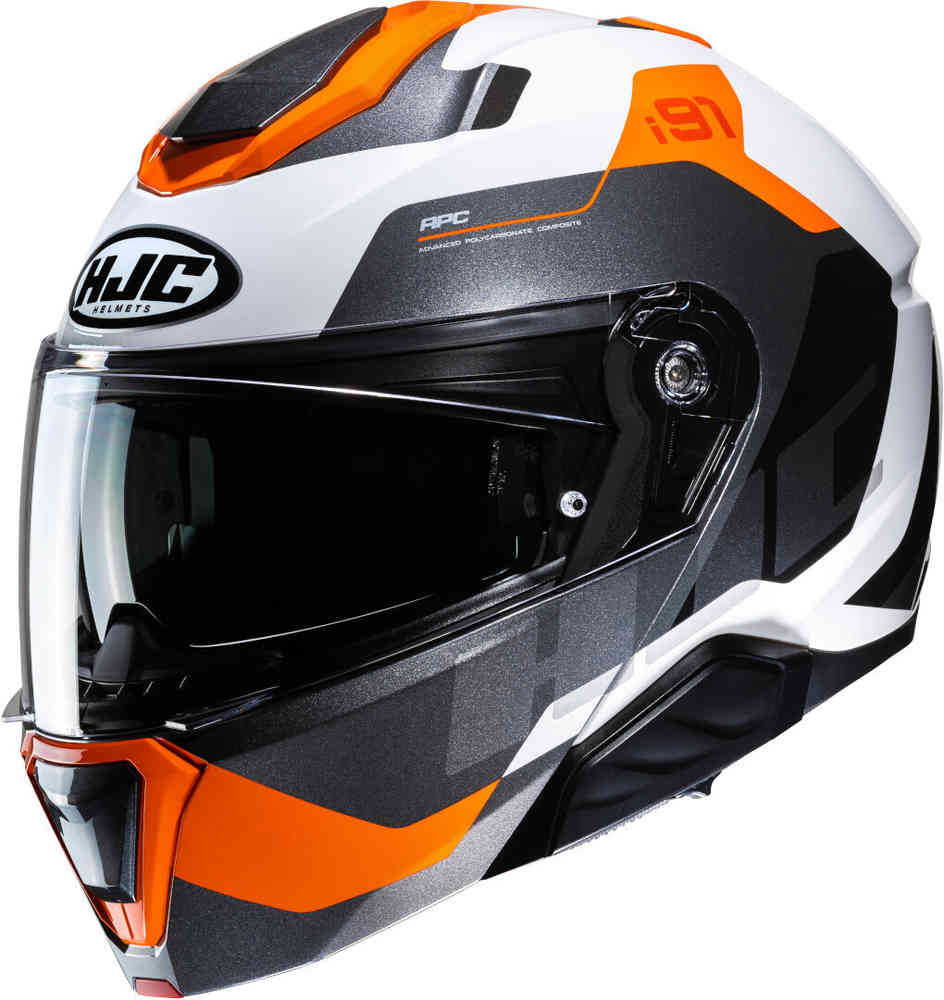 i91 HJC Karst Helmet, orange/black/white