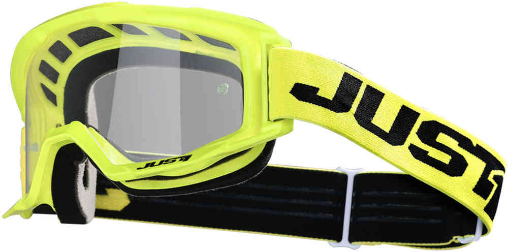 Vitro Just1 Motocross Goggles, Neon Yellow