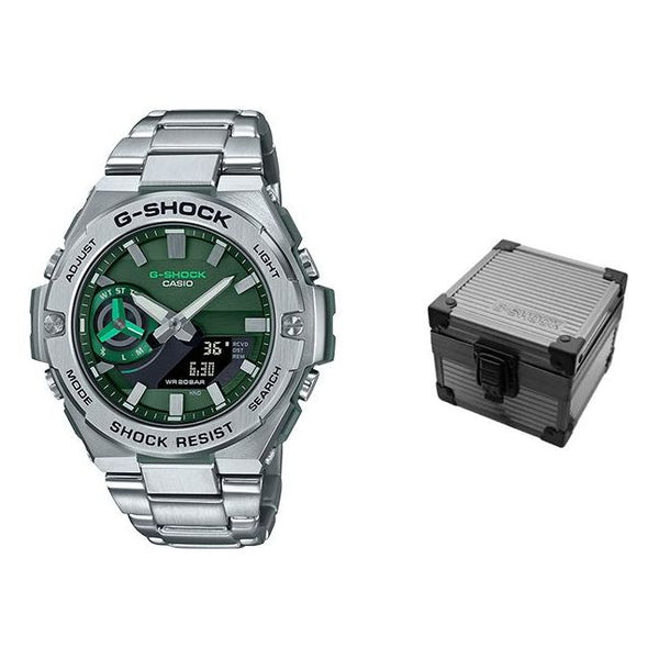 CASIO G-Shock G-Steel 'Silver Green' watch, green