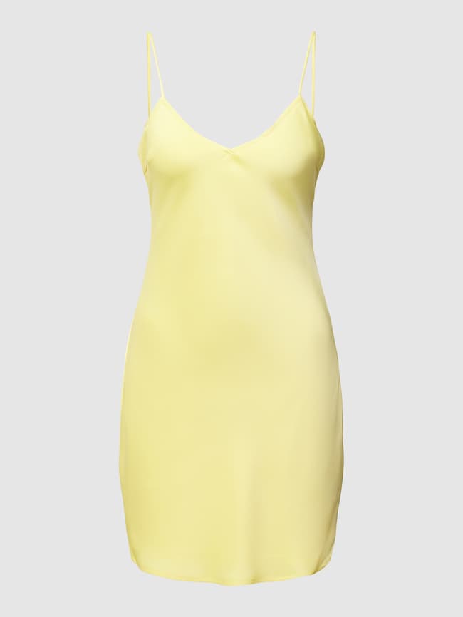 Review Sweetheart Neck Mini Dress, Neon Yellow