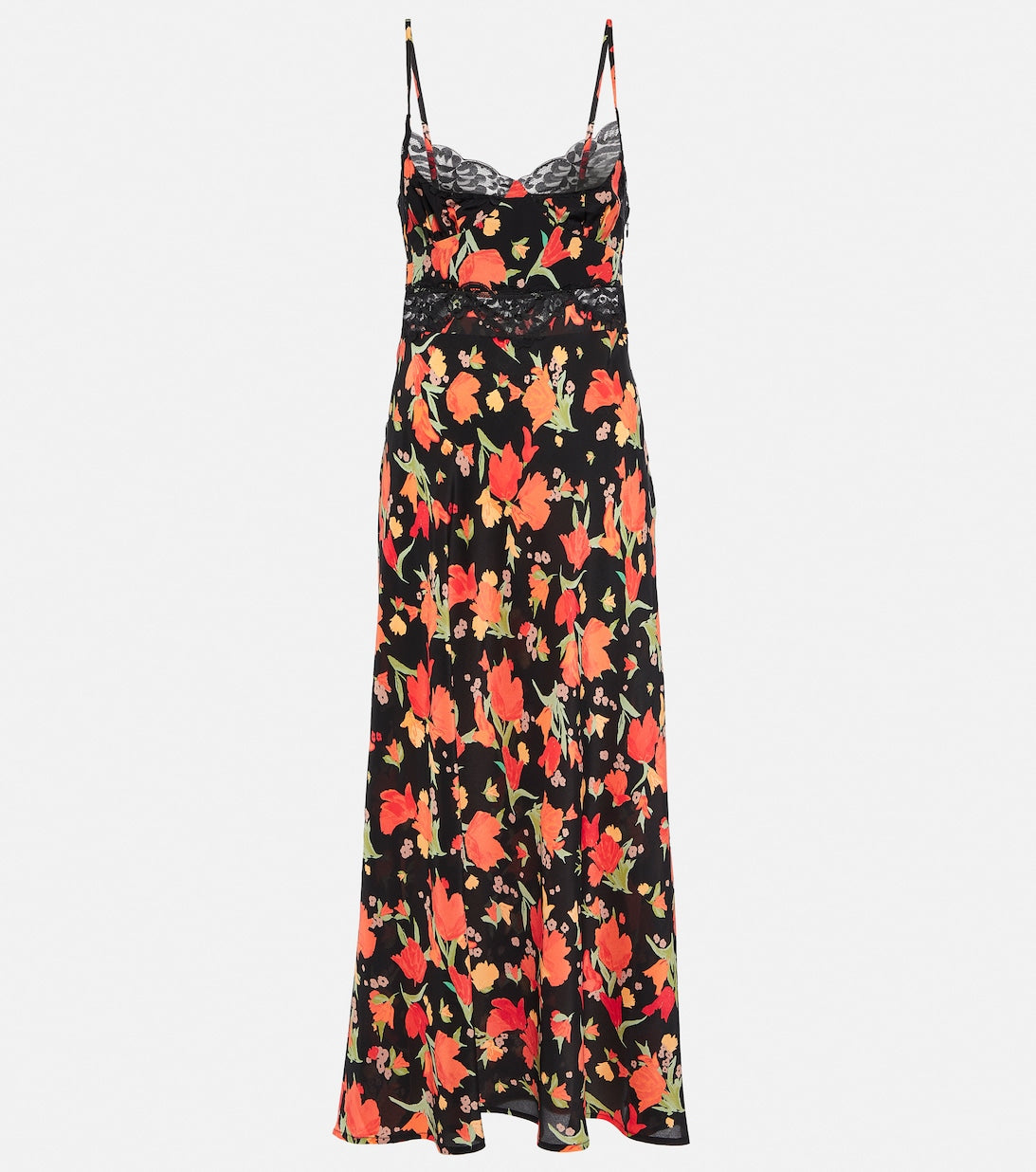 Amora midi dress with floral print RIXO, multicolor