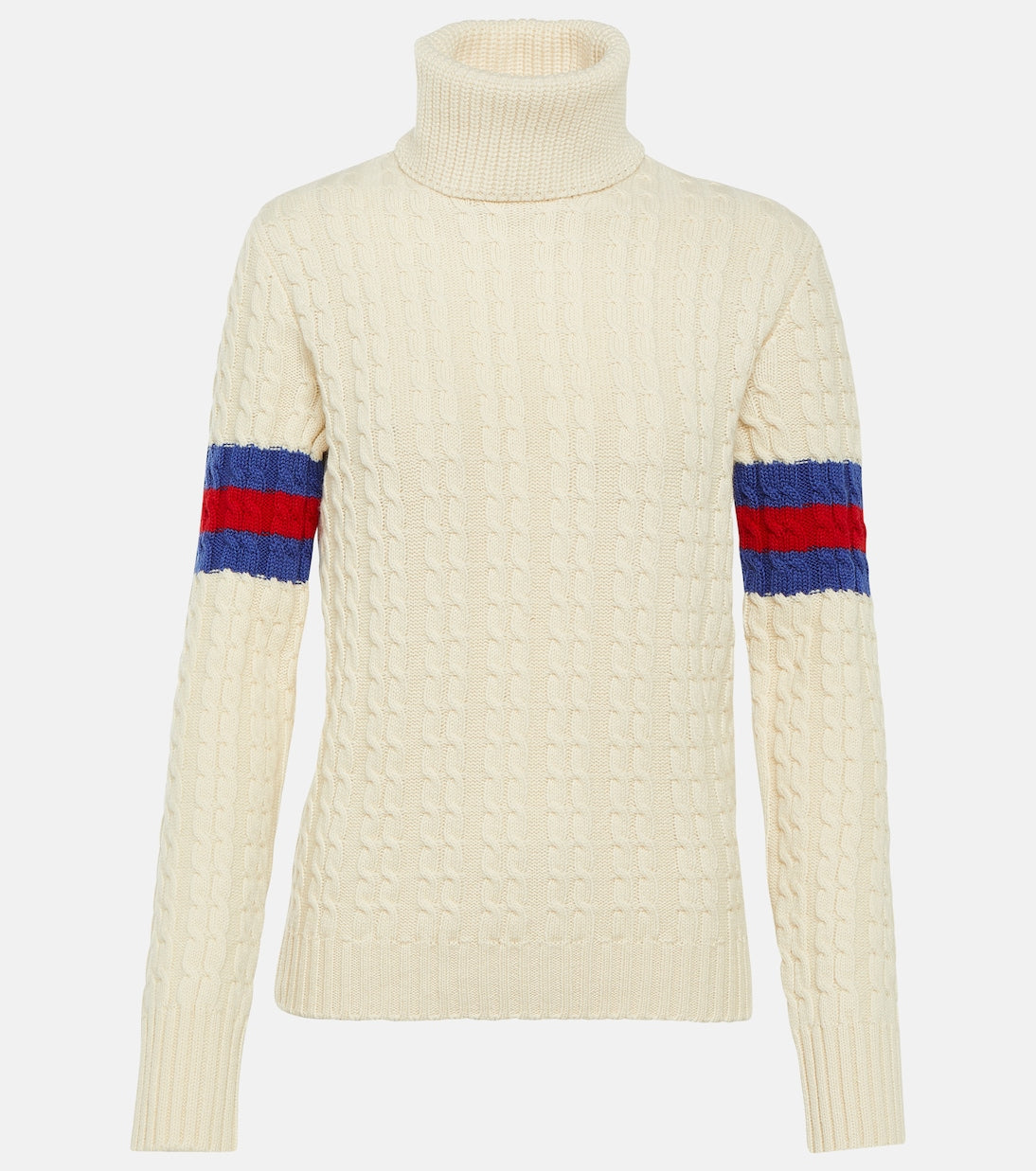 Gucci wool and cashmere turtleneck sweater, blue