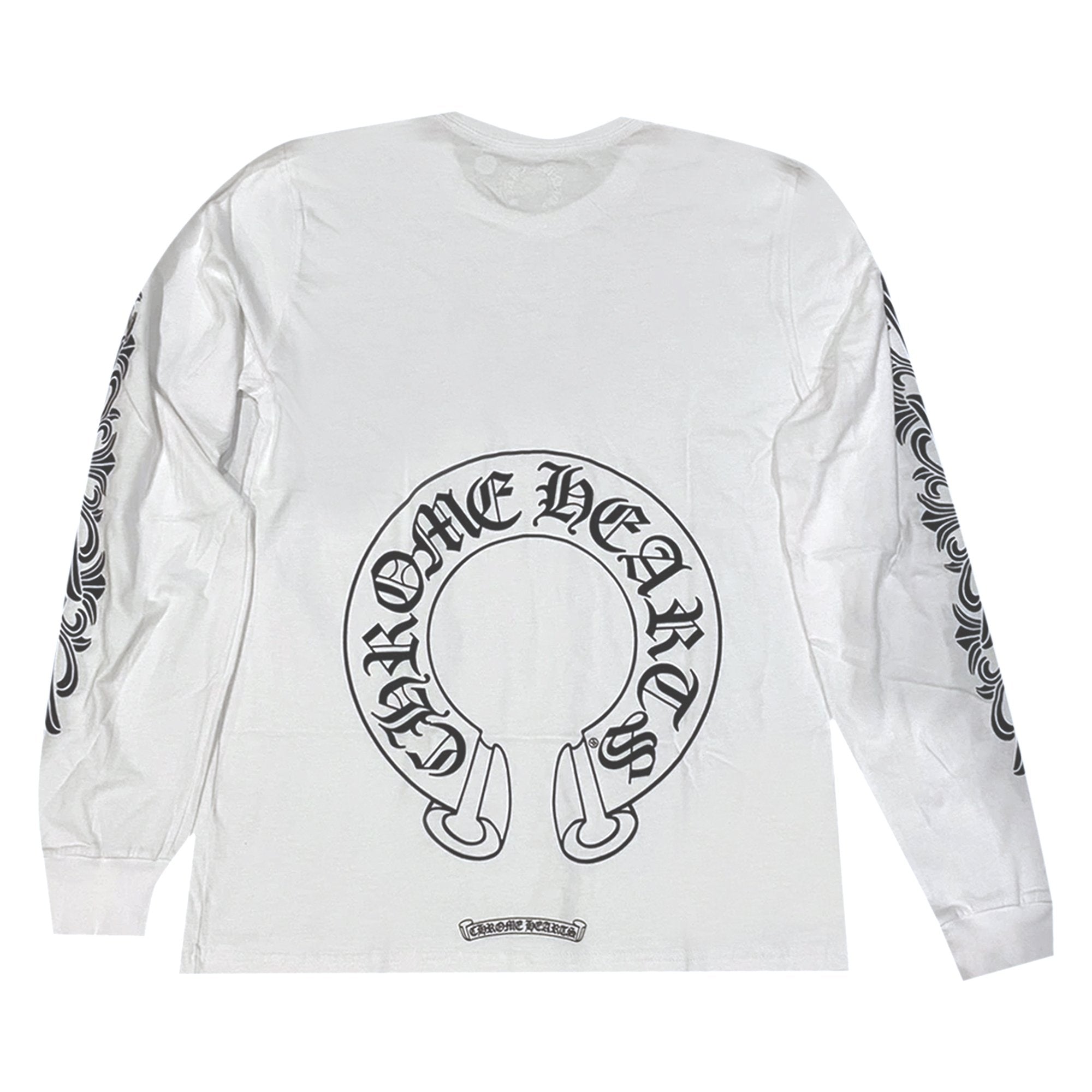 Chrome Hearts Long Sleeve Floral Shirt - White/Black